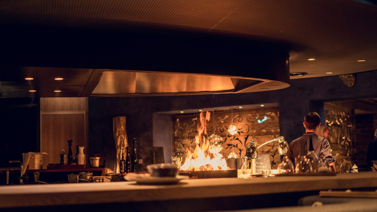 Candlelit interior